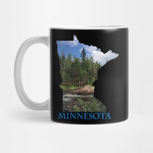 Minnesota State Outline (Tettegouche Park & Baptism River) Mug